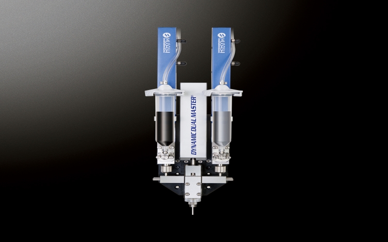 日本武藏MUSASHI雙液計量混合點膠機DYNAMIC DUAL MASTER